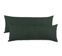 CelinaTex BeBasic Housse de Coussin Lot de 2 Fermeture Éclair Microfibre 40 x 120 cm Anthracite
