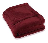 CelinaTex Couverture, Jour/Plafond, Montréal, Polaire Microfibre, Polyester, Bordeaux, 150 x 200 cm