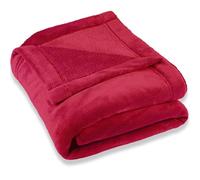 CelinaTex Couverture, Jour/Plafond, Montréal, Polaire Microfibre, Polyester, Rot, 220 x 240 cm