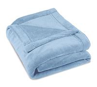 CelinaTex Couverture Moelleuse 150 x 200 cm Bleu Clair Couverture canapé Chaude Couverture Salon Douce Microfibre Polaire Oeko-TEX Montreal