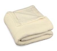 CelinaTex Couverture Moelleuse 150 x 200 cm crème Blanche Couverture canapé Chaude Couverture Salon Douce Microfibre Polaire Oeko-TEX Montreal