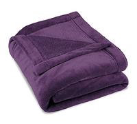CelinaTex Couverture Moelleuse XXL 220 x 240 cm Violet Couverture canapé Chaude Couverture Salon Douce Microfibre Polaire Oeko-TEX Montreal