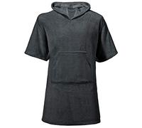 CelinaTex Happyfun Poncho de Surf 80 x 110 cm Anthracite Vestiaire Poche Kangourou Femme Homme Enfant Microflanelle
