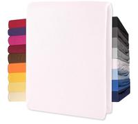 CelinaTex Lucina Drap-Housse Coton 200x200-200x220 cm Blanc Neige