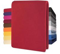 CelinaTex Lucina Drap-Housse Coton 90x200-100x200 cm Rouge Rubis