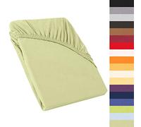 CelinaTex Perla Drap-Housse surmatelas Housse lit sommier tapissier Coton 120x200-130x200 cm Vert Pistache