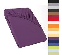 CelinaTex Perla Drap-Housse surmatelas Housse lit sommier tapissier Coton 140x200-160x200 cm Lilas