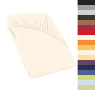 CelinaTex Perla Drap-Housse surmatelas Housse lit sommier tapissier Coton 90x200-100x200 cm Naturel