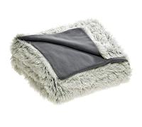 CelinaTex Shetland Linge de lit réversible Polaire à Longues Fibres Hiver 135 x 200 cm crème Gris