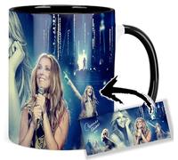 Celine Dion C Tasse Ceramique Intérieure et Poignée Noire Mug