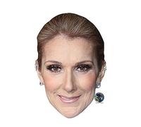 Celine Dion Celebrity Mask, Flat Card Face, Fancy Dress Mask