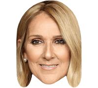 Celine Dion (Smile) Big Head. Masque Plus Grand Que Nature.