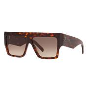 Celine Femme Sunglass CL40092I - Couleur du Monture: Écaille de tortue Marron, Couleur de Lentille: Dégradé Marron