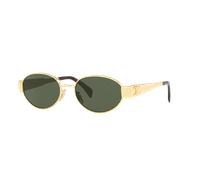 Celine Femme Sunglass CL40235U - Couleur du Monture: Or brillant, Couleur de Lentille: Vert