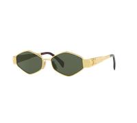 Celine Femme Sunglass Metaltriomphe - Couleur du Monture: Or, Couleur de Lentille: Vert