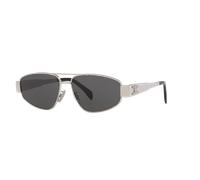 Celine Homme Sunglass Metal Triomphe Cl40281U - Couleur du Monture: Gris, Couleur de Lentille: Gris