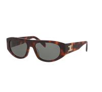 Celine Homme Sunglass Triomphe CL40334U - Couleur du Monture: Écaille, Couleur de Lentille: Vert