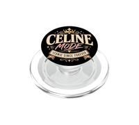 Céline Mode Citation Iconique Couronne Graphique Since Forever Name PopSockets PopGrip pour MagSafe