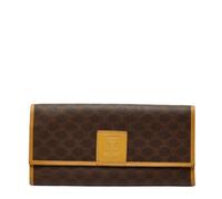 Celine Vintage, Femme, Pre-owned, Brun, Taille: ONE Size Portefeuille long (tri-fold) Pre-owned