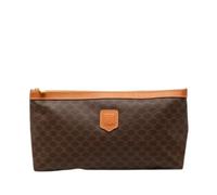 Celine Vintage - Pochette en toile enduite Pre-owned - Femme - Pre-owned - Brun - Taille: ONE Size