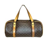 Celine Vintage - Pre-owned Macadam Leather 2way Bag - Femme - Pre-owned - Brun - Taille: ONE Size