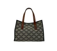 Celine Vintage - Pre-owned Paris Macadam Canvas Leather Handbag - Femme - Pre-owned - Gris - Taille: ONE Size