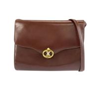 Celine Vintage - Sac bandoulière en cuir Blazon Pre-owned - Femme - Pre-owned - Brun - Taille: ONE Size