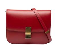 Celine Vintage - Sac bandoulière en cuir Pre-owned - Femme - Pre-owned - Rouge - Taille: ONE Size