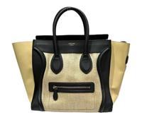 Celine Vintage - Sac cabas en lin vintage Pre-owned - Femme - Pre-owned - Beige - Taille: ONE Size
