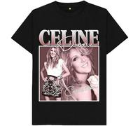 Celines Dions Pop Music Diva Legend 80s T Shirt for Men Man T-Shirt 100% Cotton Sleeve Shirt Black