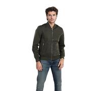 Celio Blouson aviateur à manches longues en coton uni pour homme Olive, Vert, 2XL