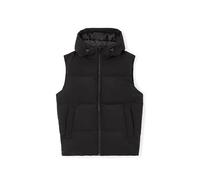 Celio Doudoune chaude à capuche sans manches pour homme 1148826, Noir/transparent, M
