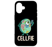 Cell Fie Funny Cellfie Selfie Biology Science Teacher Coque pour iPhone 16
