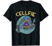 Cell Fie Funny Science Biology Teacher Tshirt Creative Graphic Funn T Shirts Women Men Leisure Loose Short-Sleev Tee Ropa Hombre Manches Courtes(X-Large)