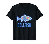 Cell Fish Une Science Amusante de la biologie cellulaire pour Un Professeur égoïste T-Shirt