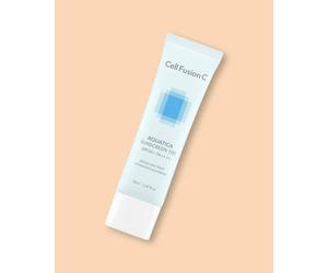 Cell Fusion C Crème solaire hydratante Aquatica Sunscreen 100 SPF 50 - 50 ml
