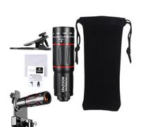 Cell Phone Camera Lens, Mobile Photography Kit, Portable Smartphone Camera Attachment for Zoom, Wide Angle, Macro Shots, Ideal for Concerts, Travel, Sports Events, 6.89x1.38x1.38 in