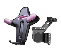 Cell Phone Car Mount, Portable Rotating Cradle, Vehicle Screen Clip Holder with Secure Grip, Accessory with Easy Install, Dashboard Mount for SUV Truck Auto Pickups Scooter Travel Road Trips Daily