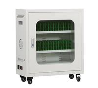 Cell Phone Charging Stations, 12 Unit Wall Mount Charging Cabinet with Lock, Automatic Power Off for Schools, Airports, Offices ()