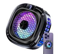 Cell Phone Cooler - 10 W Magnetic Heatsink | 3 niveaux Smartphone Cooling Fan With RGB Light | For Game Live Streaming Video Filming, Quiet, Direct Plug USB, 2,44 x 2,44 pouces, ABS/PCB