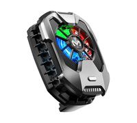 Cell Phone Cooler, RGB Cooling Fan, Portable Phone Cooler, Mobile Phone Fan, RGB Quiet Cell Phone Cooling Fan - Portable Phone Rapid Cooler, Black Cooling Fan For All Smartphones