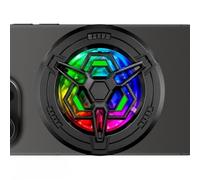 Cell Phone Cooler - USB Lightweight Powerful Fan, Magnetic Suction Design, RGB Three Color Light | Low Noise Back Clip, Console Controller Streaming Charging Car Beach Outdoor Indoor Home Travel Tool