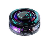 Cell Phone Cooling Pad, ABS Semiconductor Phone Radiator with LED Display, Type-C Magnetic Cooling Fan Accessory for Streaming Outdoor Office Tablet Use and Smartphone Temperature Control