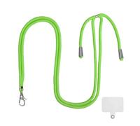 Cell Phone Lanyard Crossbody Adjustable Neck Strap for Around The Hand with Clear Tether Tab for Most Full Coverage Phones Case(Green)