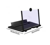 Cell Phone Screen Magnifier, 3D HD Smartphone Amplifier, Foldable 12-inch Bracket with Stable Stand, Mobile Movie Projector Holder with Modern Style, Media Supply for Movies and Videos