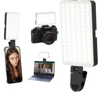 Cell Phone Selfie Light,90 LED Rechargeable Selfie Light for Makeup,Camera,Video Conference,& Vlogs Portable Light for iPhone,Laptop,Camera