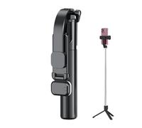 Cell Phone Selfie Stick, Extendable Phone Tripod, 19.5x5x4cm Wireless Remote Control, Alloy Rotatable Mobile Stand for Group Selfies, Live Streaming, Video Recording, Portable and Adjustable Tripod