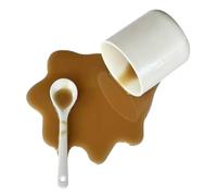 Cell Phone Stand - ABS 6 pouces | Folding Desktop Phone Stand | with 360 Rotating Design, Spilled Coffee Mobile Phon? Holder for Office Desk Accessories, Video Recording, Streaming, Kitchen, Car