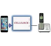 Cell2jack - Adaptateur de téléphone portable vers téléphone domestique - Faites et recevez des appels téléphoniques sur votre téléphone fixe gratuitement, plastique, cornaline