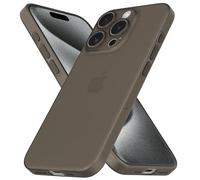 CELLBEE Coque de protection pour iPhone 16 Pro - Coque de protection fine de qualité supérieure pour iPhone - Extrêmement fine - Anti-rayures - Protection sans compromis - Gris simple